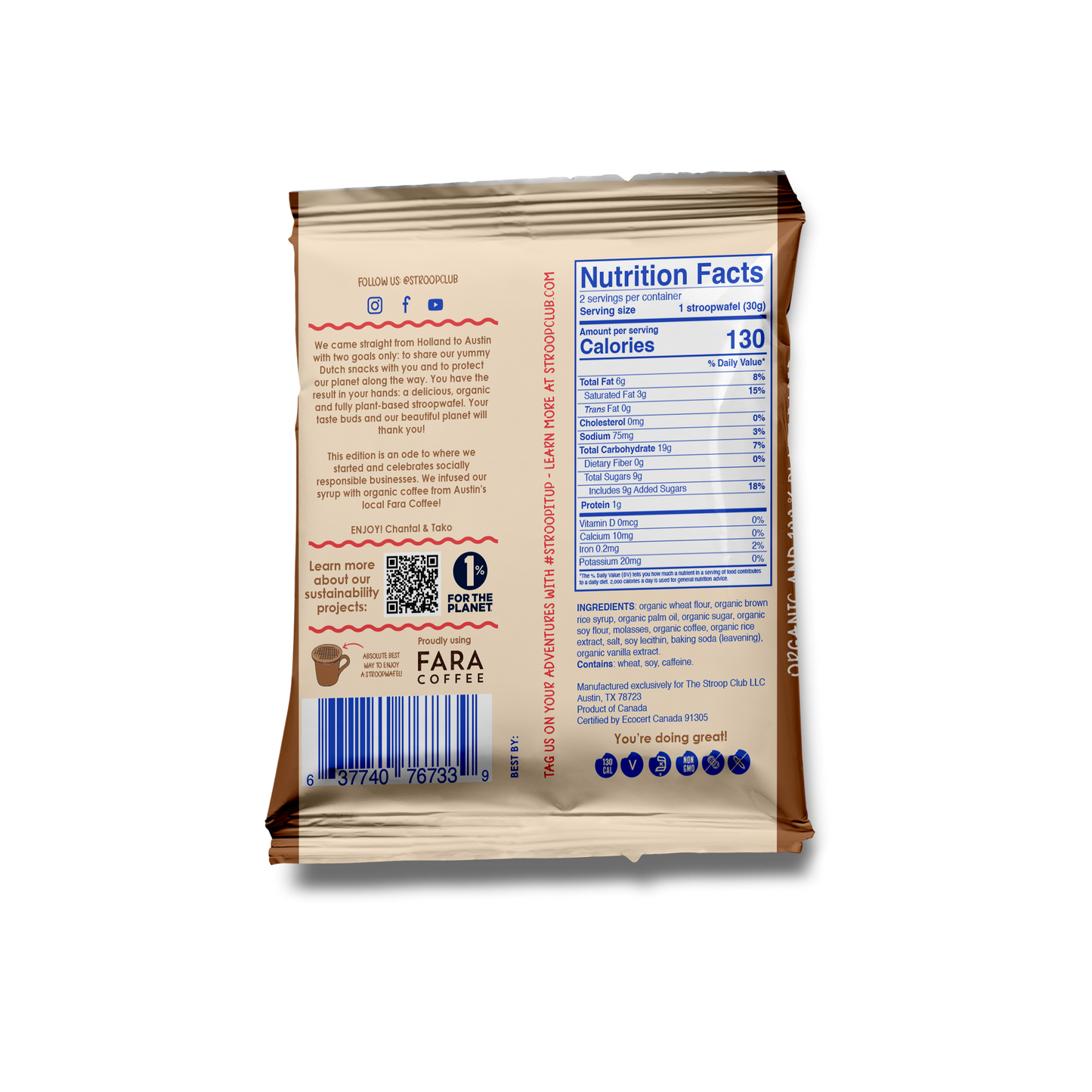 Coffee Caramel Stroopwafel 2-packs