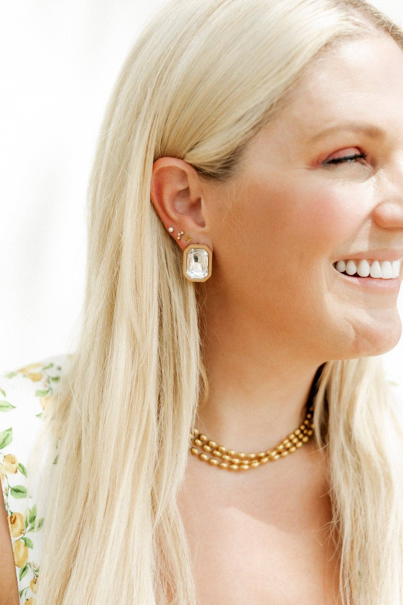 Screwback Stud Earrings - Petite Texas Gold