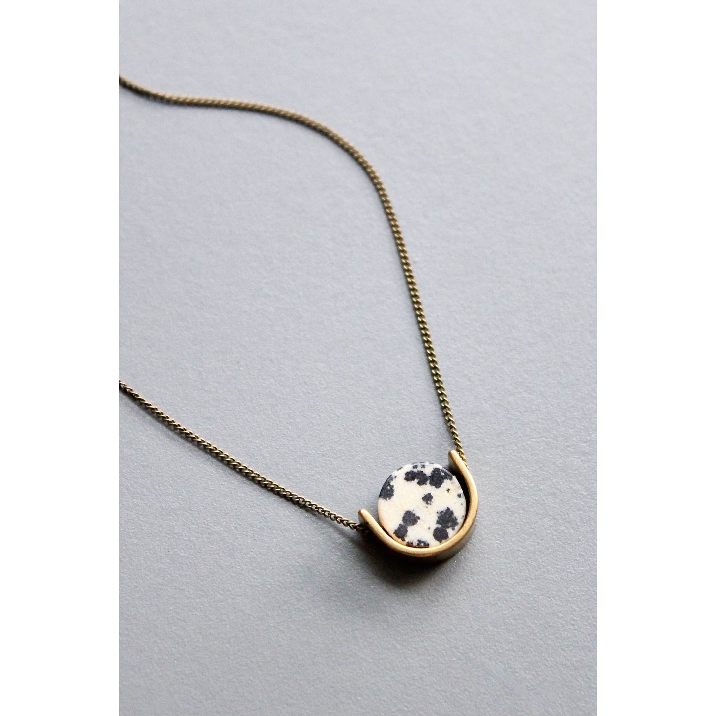 Necklace- Mini dalmatian pendant