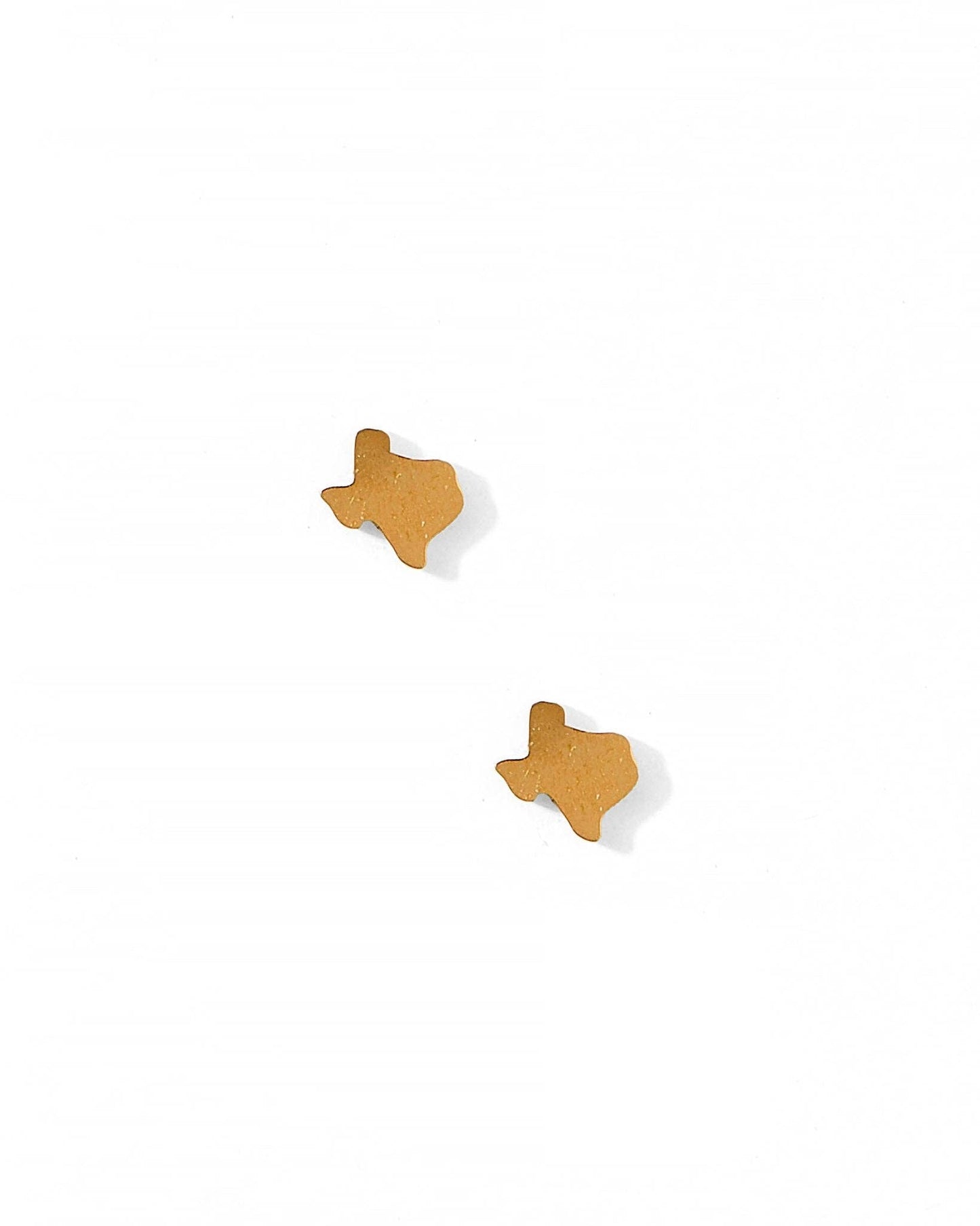 Screwback Stud Earrings - Petite Texas Gold