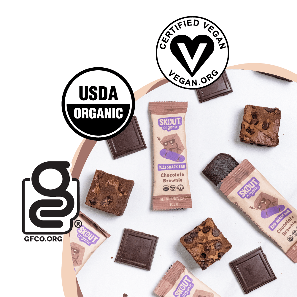 Chocolate Brownie Kids Snack Bar - Skout Organic