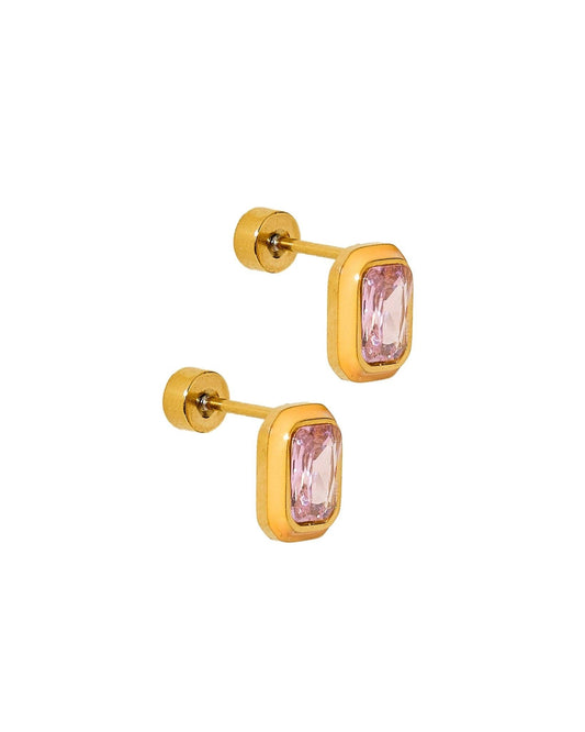 Screwback Stud Earrings - Whitney Orange Sherbet