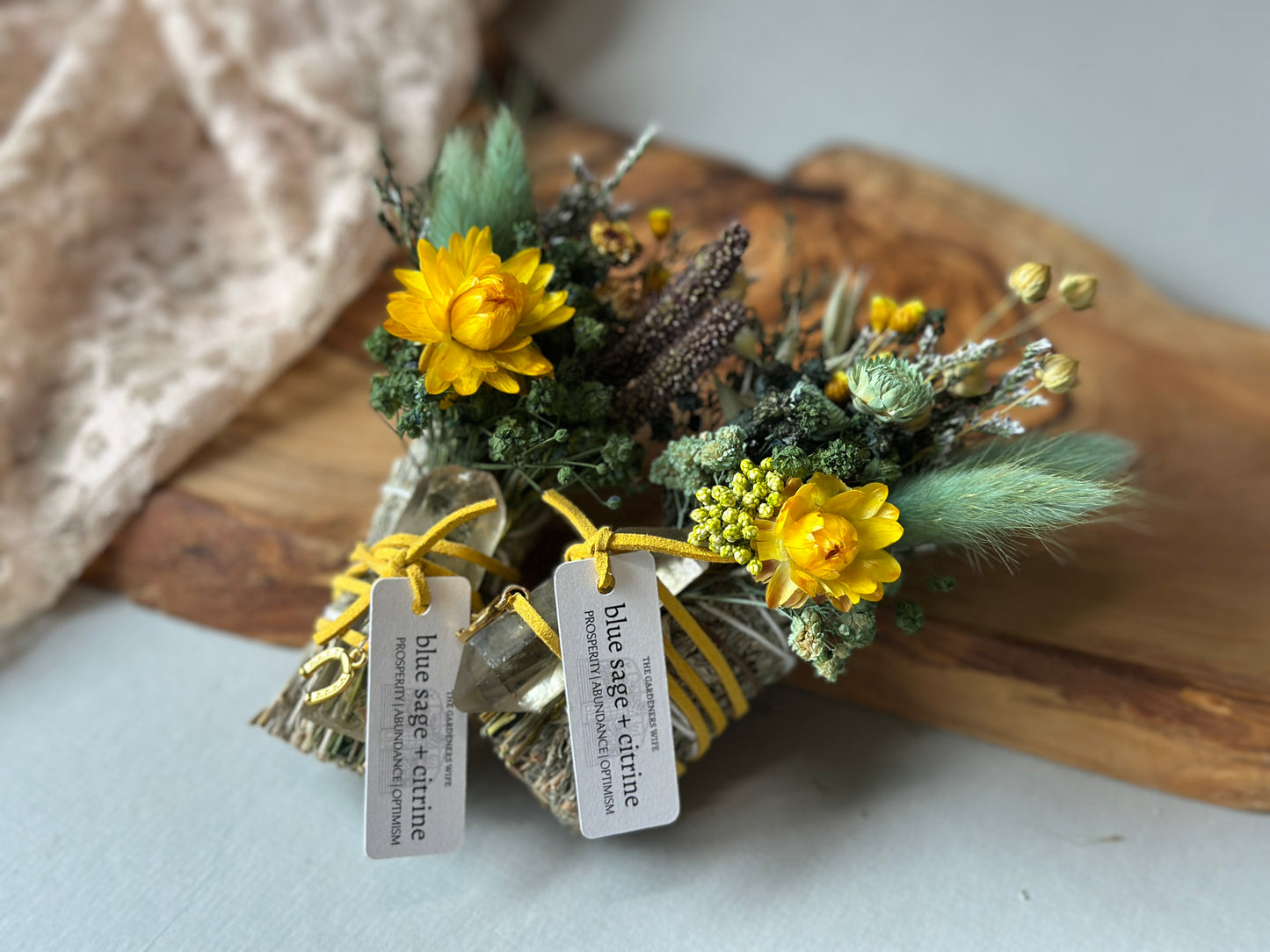Blue Sage + Citrine