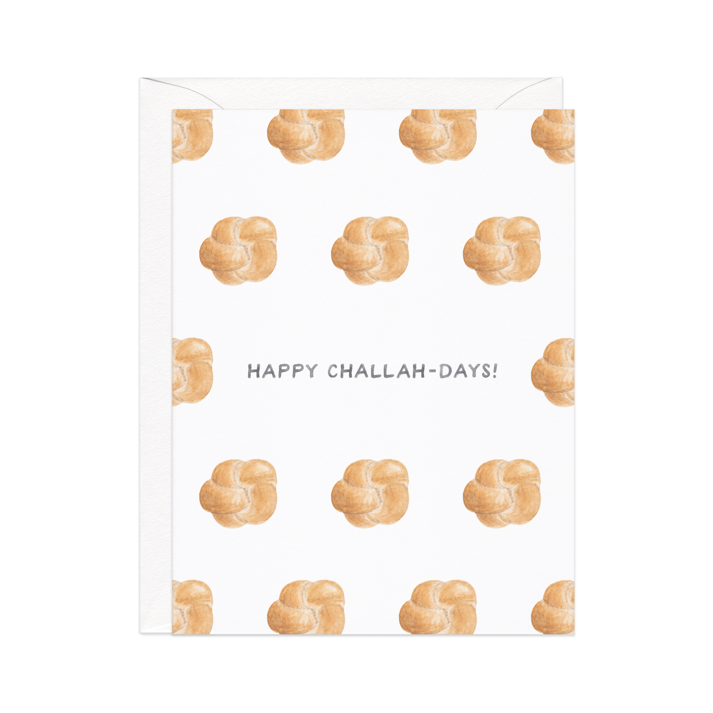 Happy Challah-Days — Festive Bread Lovers Hanukkah Card