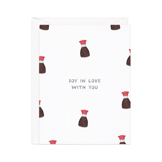 Soy In Love — Asian Food Pun Love Card