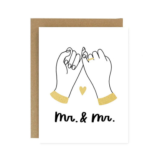 Pinky Promise Wedding Card - Mr. & Mr.