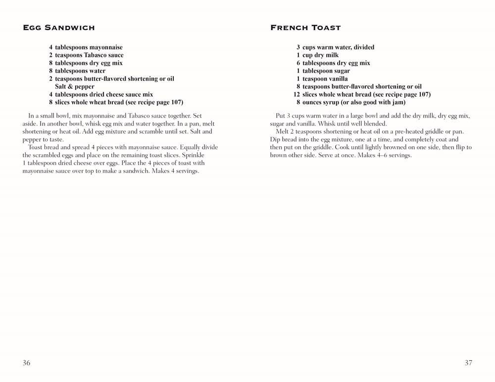 Prepared-Not-Scared Cookbook: What to Store & How to Feed