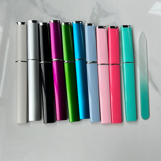 Glass Nail File with case