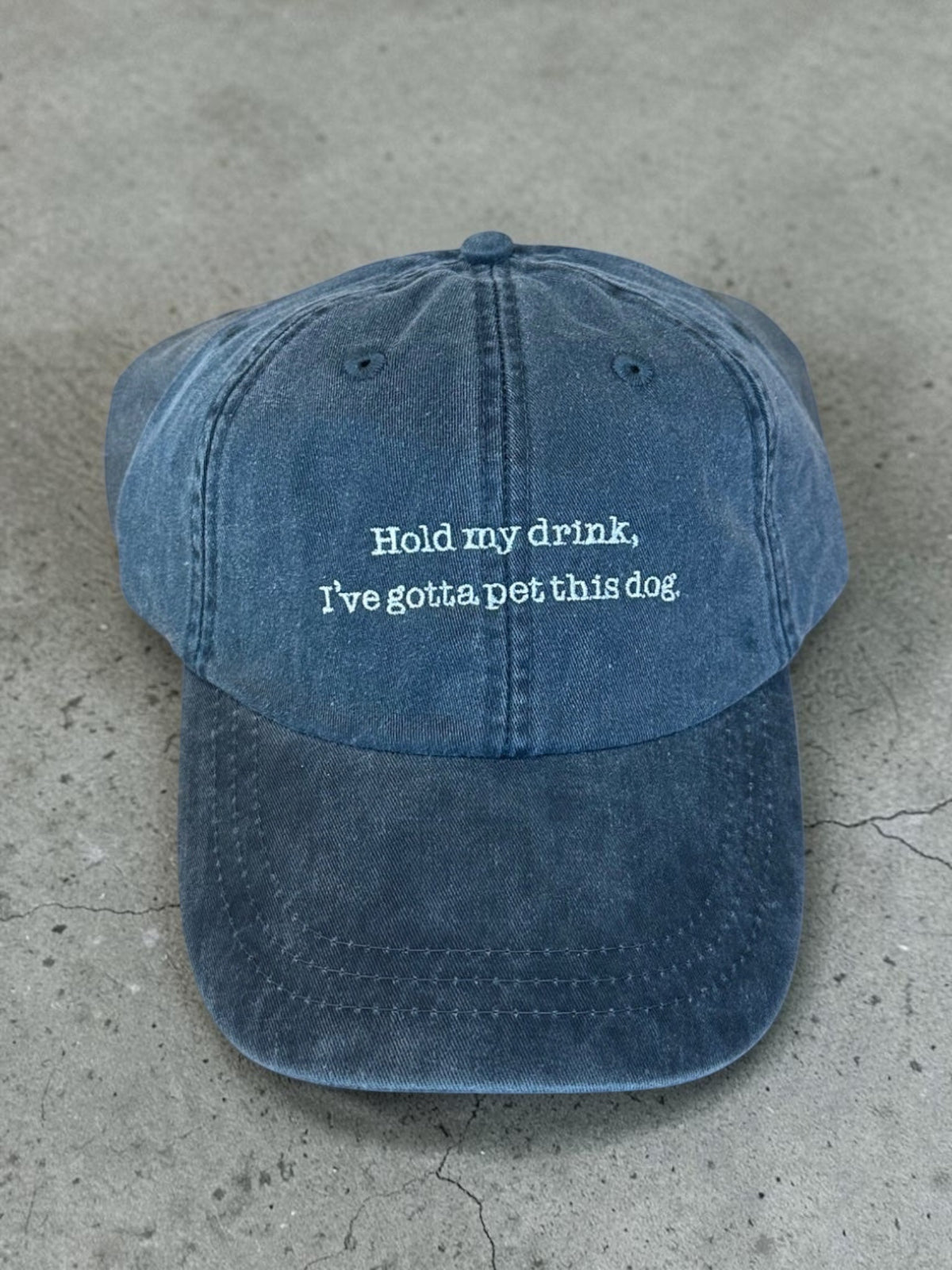 Hold My Drink, I've Gotta Pet This Dog Baseball Cap