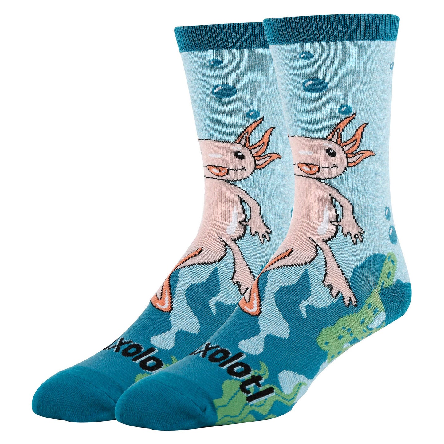 Axoloti Spirit | Men's Funny Cotton Crew Socks