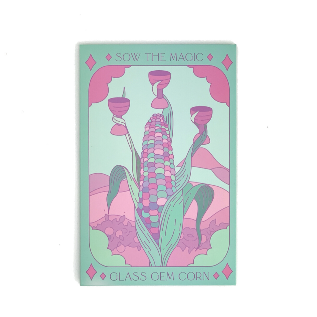 Glass Gem Corn Tarot Garden + Gift Seed Packet