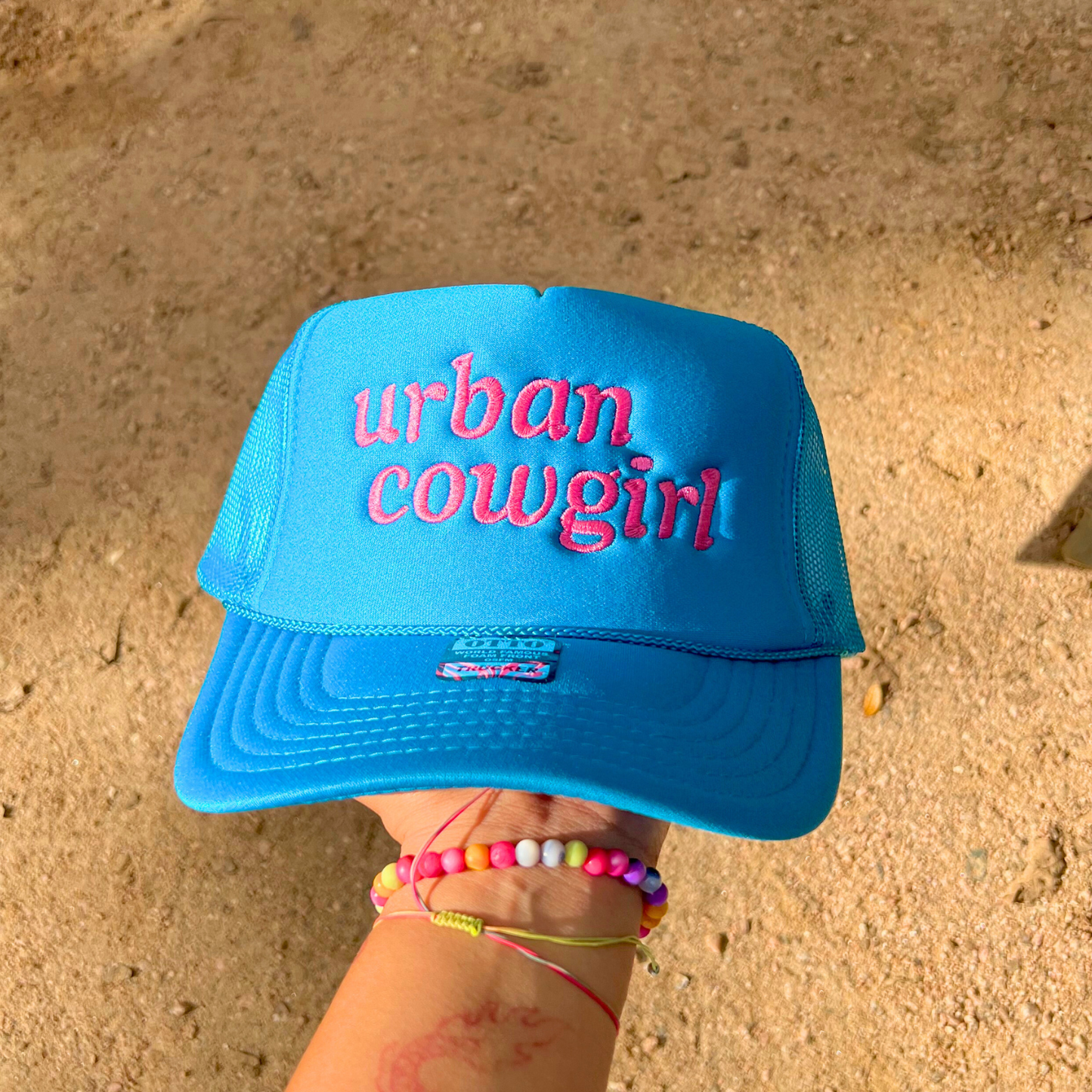 Urban Cowgirl Embroidered Foam Hat