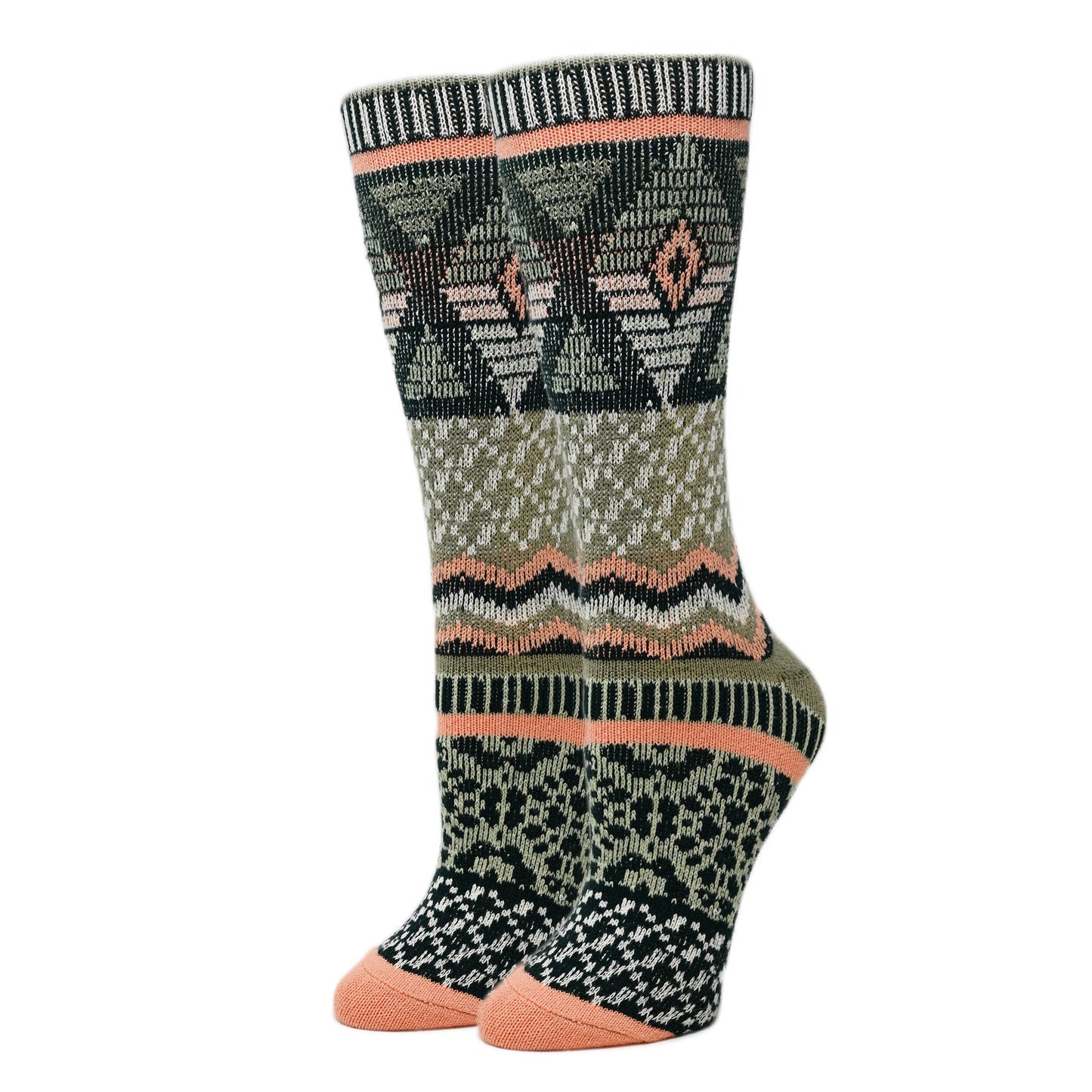Emma | Women's Pattern Soft Fuzzy Knit Socks