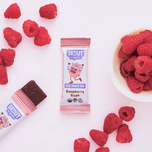 Raspberry Rush Kids Snack Bar - Skout Organic