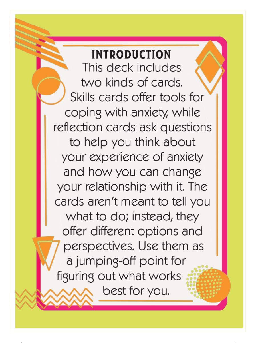 Anxiety Coping Skills Deck