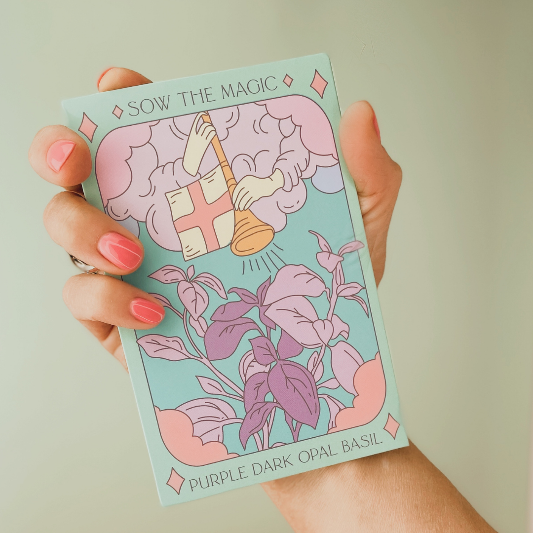 Seed Packet- Purple Dark Opal Basil Tarot Garden + Gift