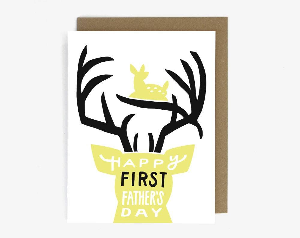 First Father's Day Deer Card