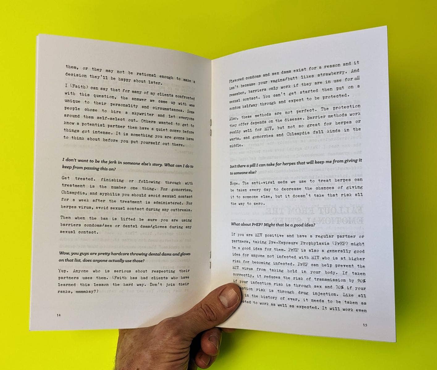 STI FAQ: Keep Calm and Learn Real Facts (Zine)