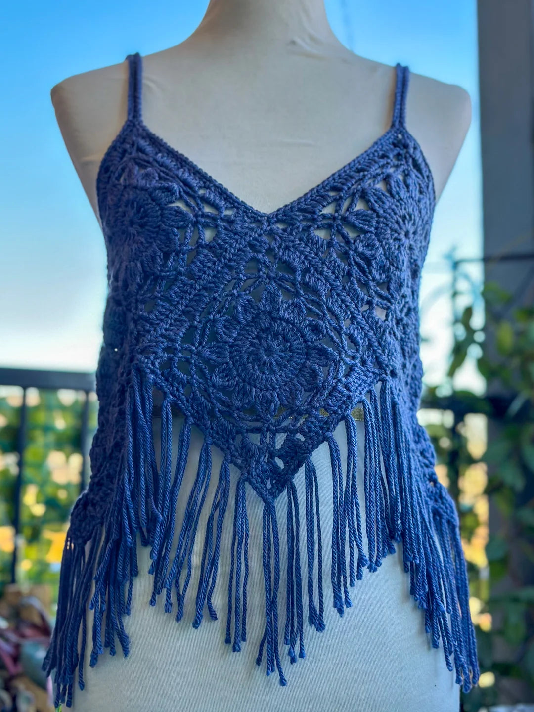 Boho Fringe Crochet Top