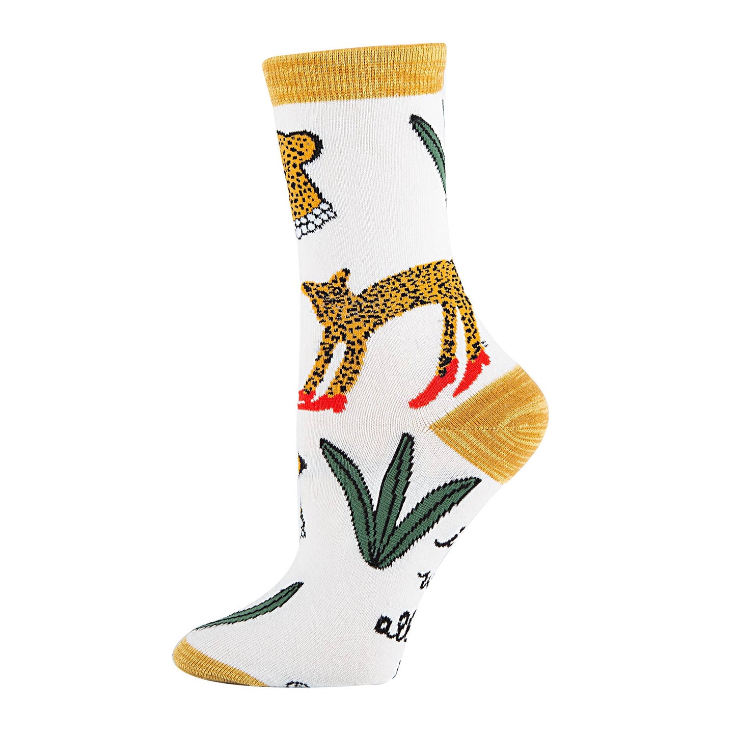 Walk Over You | Women's Premium Cotton Crew Socks