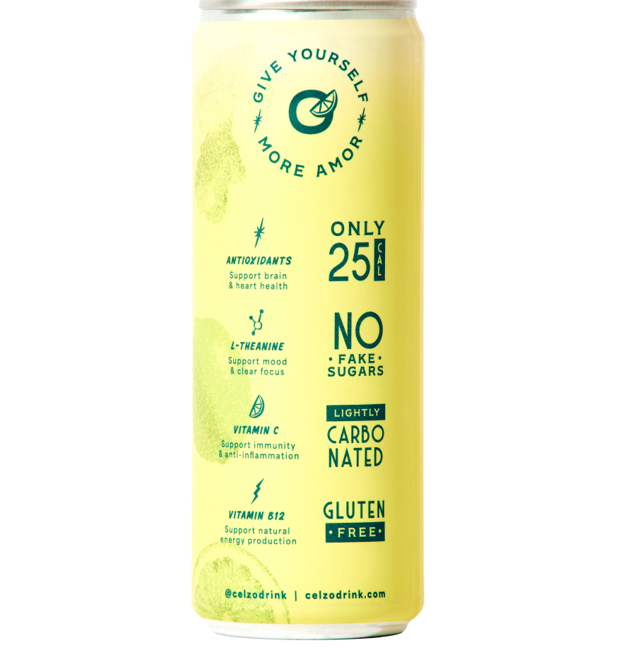 Lemon Ginger Basil - 12oz bubbly agua fresca