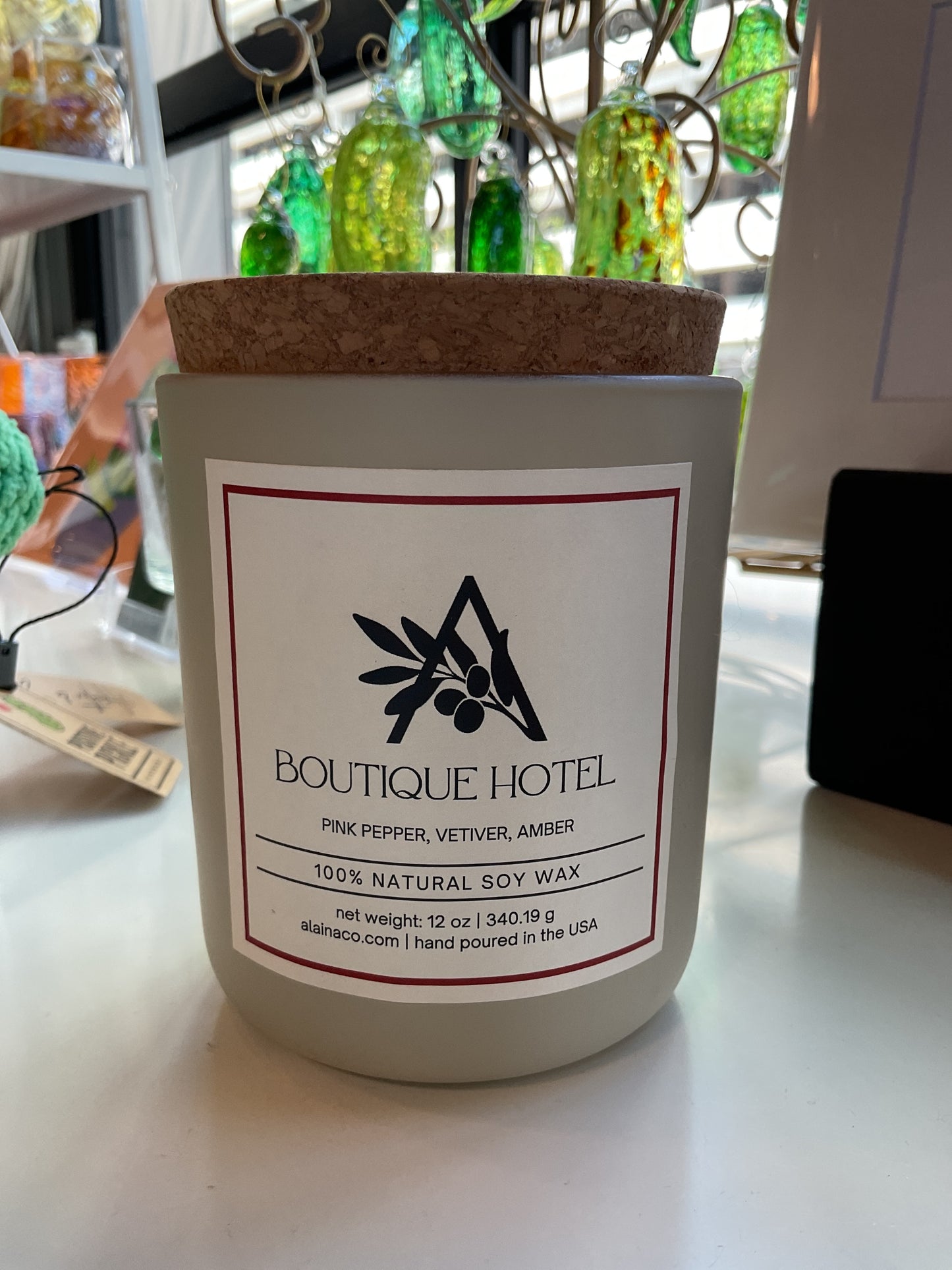 Boutique Hotel- 12 oz Cream Soy Wax Candle