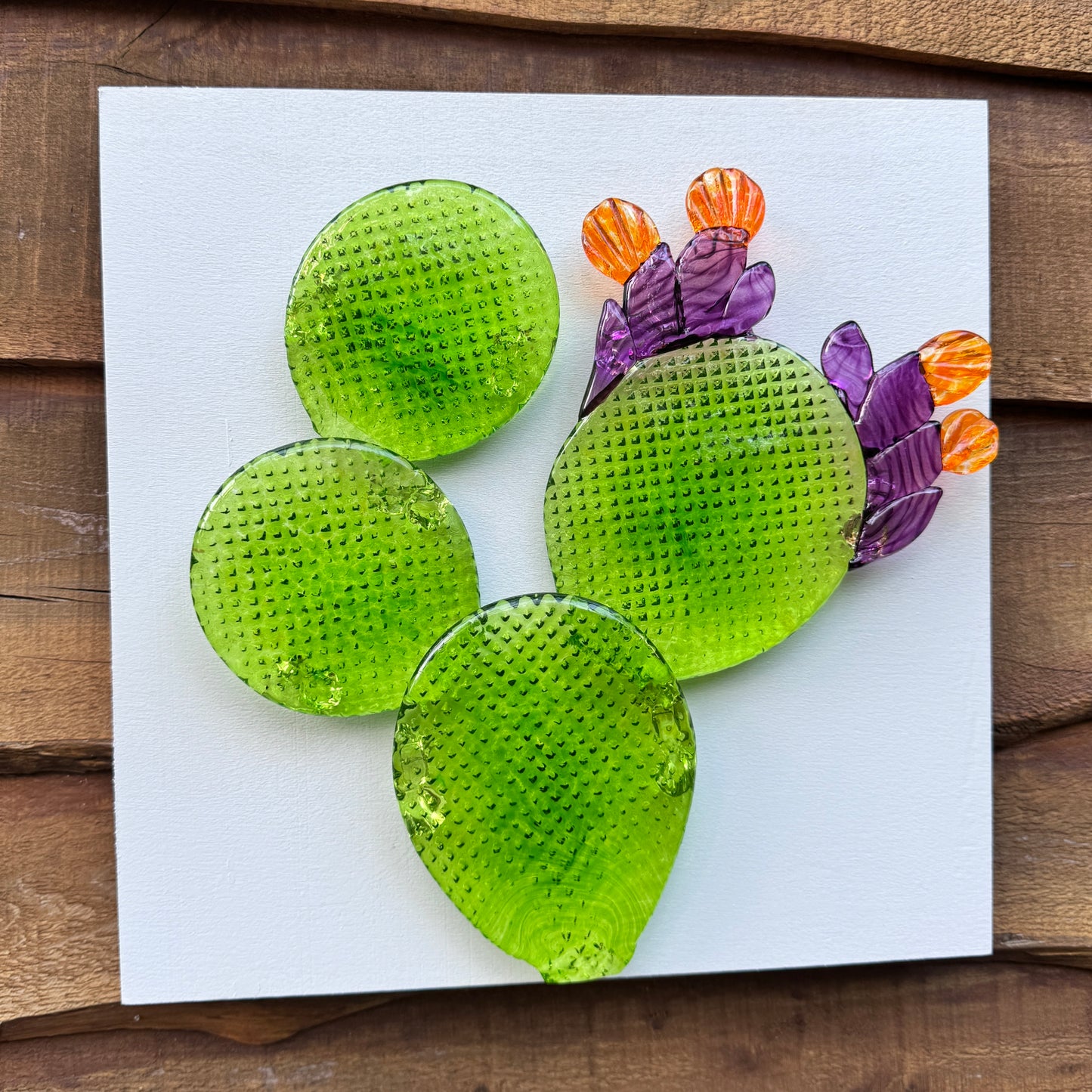 Sculpture- Prickly Pear CACTUS, wall hanging