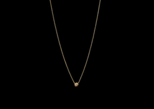 x FINE JEWELRY 14kg One Bezel Diamond Necklace