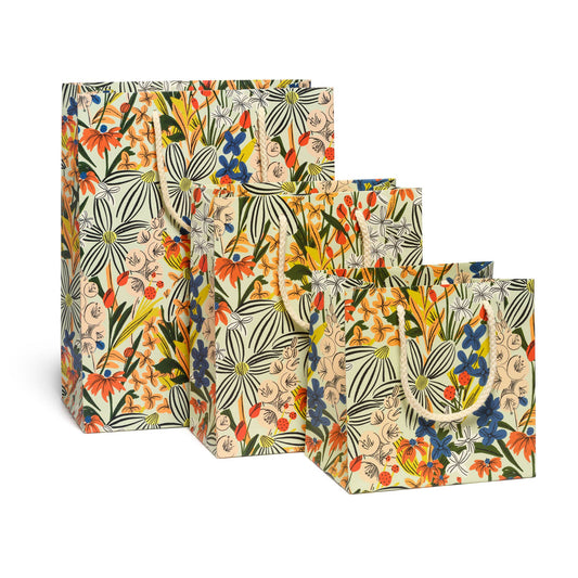 Striped Florals Large gift bag