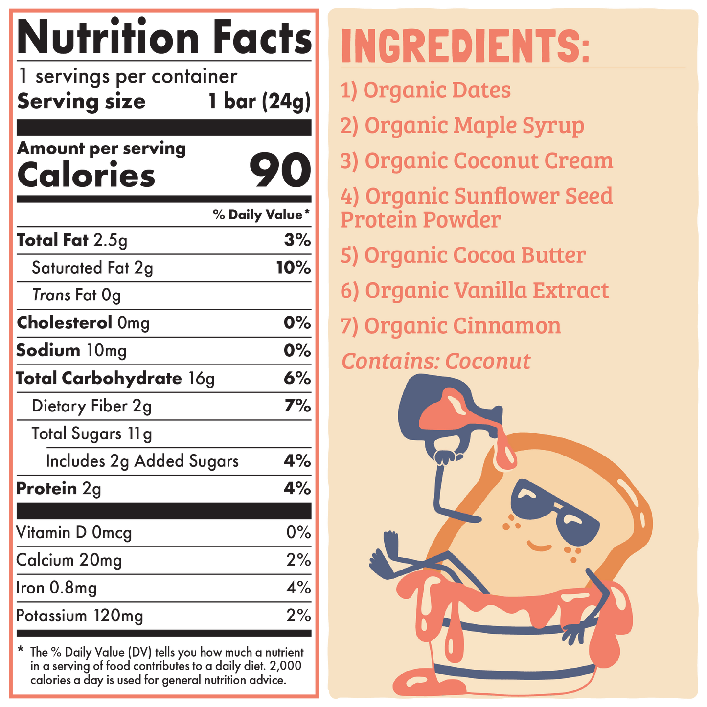 French Toast Kids Snack Bar - Skout Organic