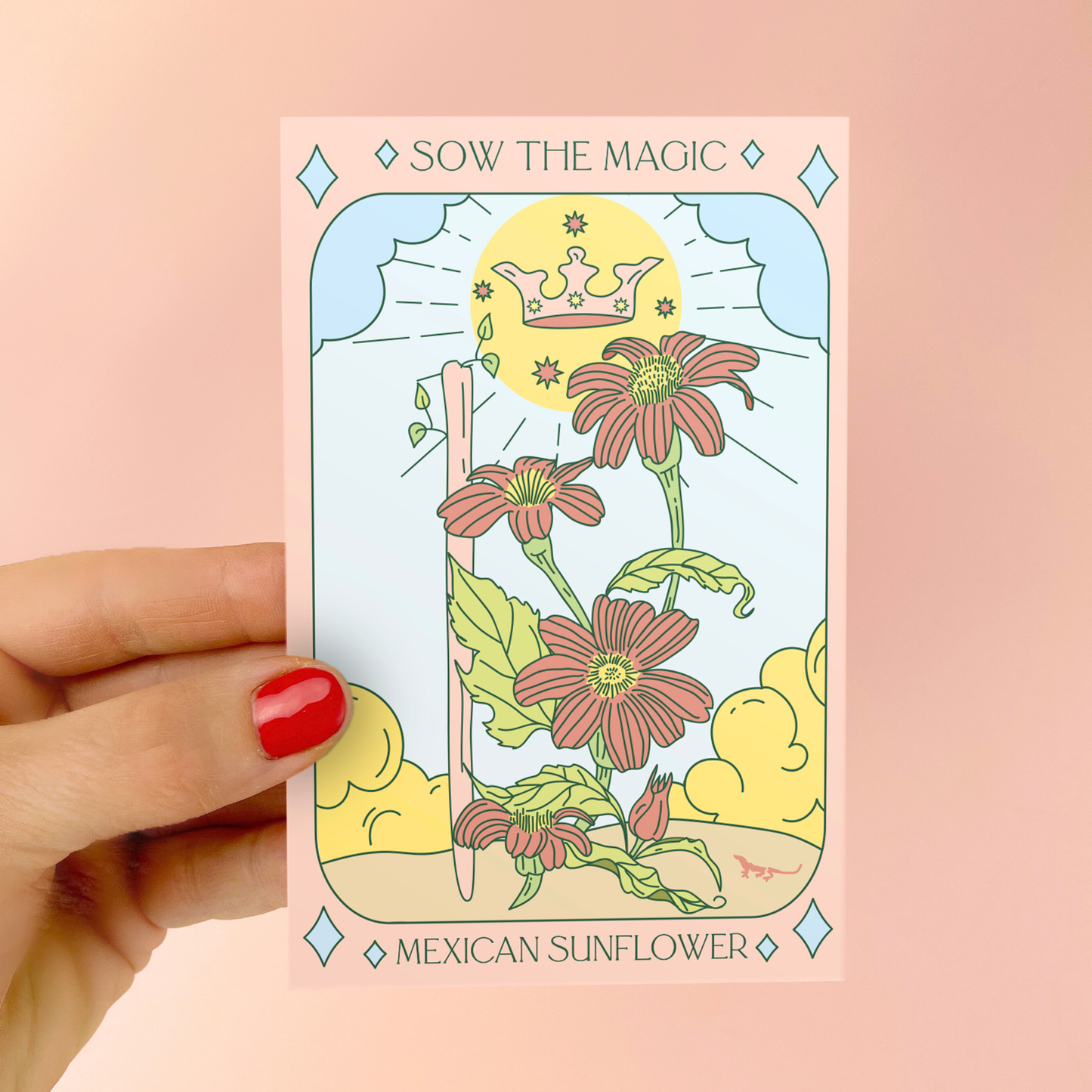 Seed Packet- Mexican Sunflower Tarot Garden + Gift