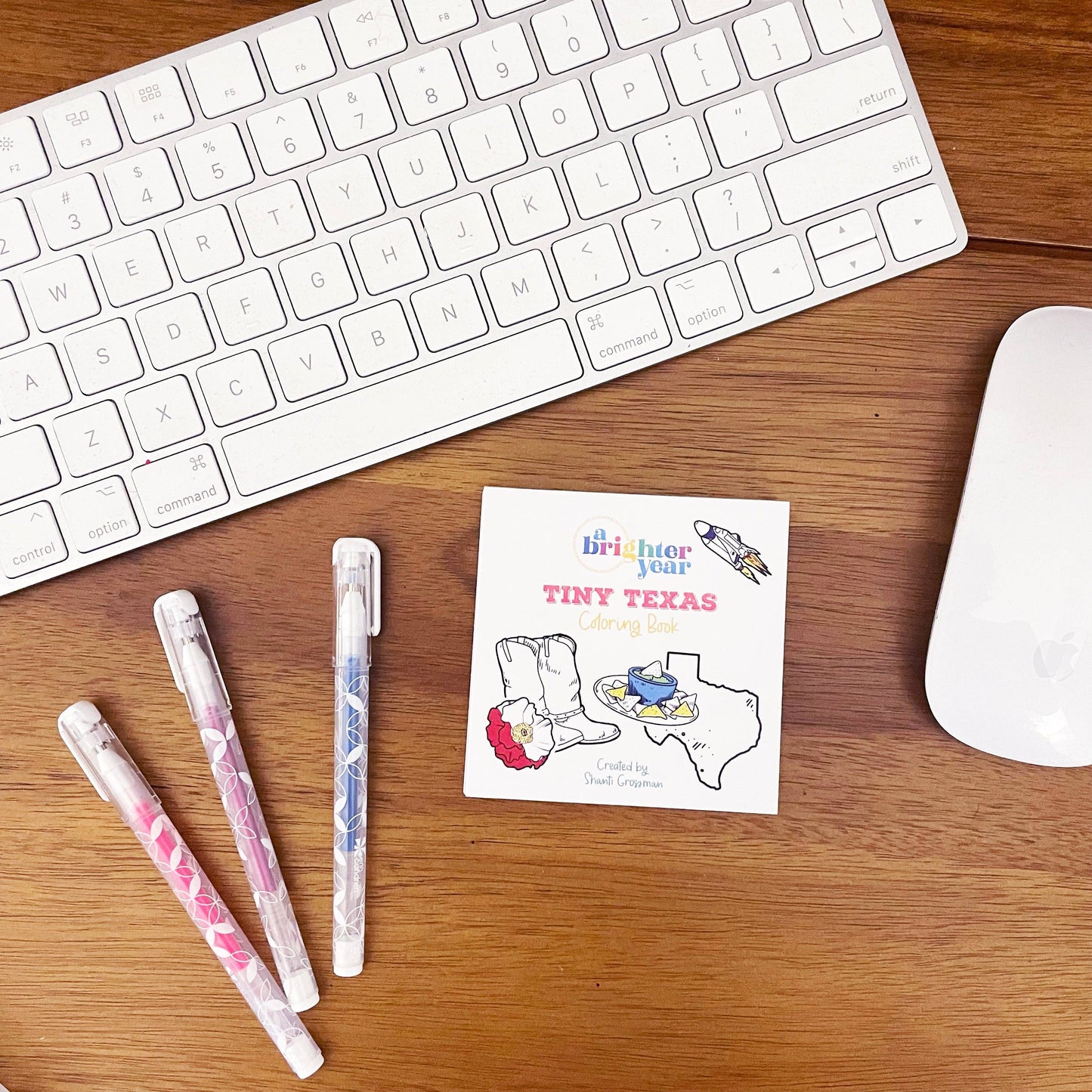 Tiny Texas Themed Illustrations Mini Coloring Book for Adult