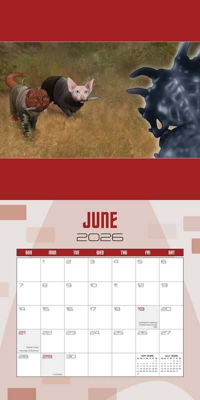 Star Trek: Cats 2026 Wall Calendar by CBS