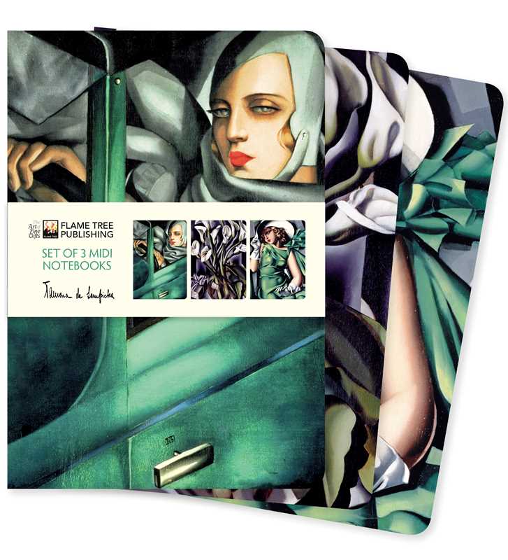 Tamara de Lempicka Set of 3 Midi Notebooks by