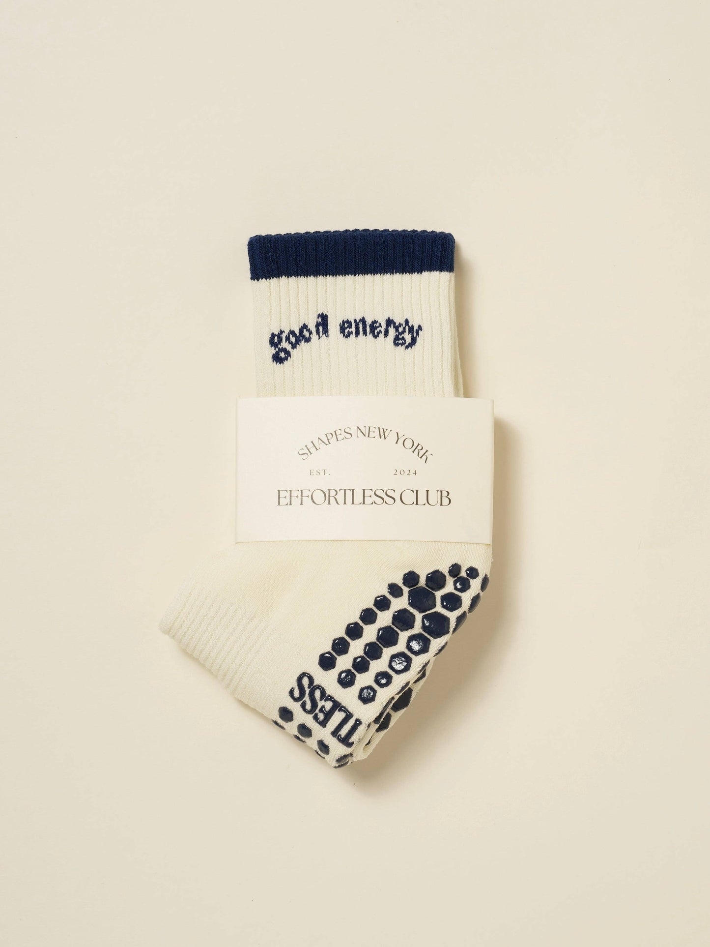 🧘🏼‍♀️ Good Energy Grip Sock [Navy]