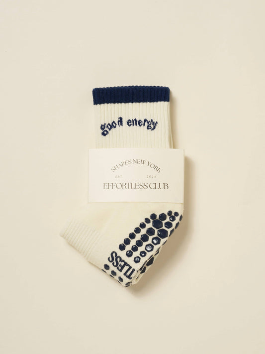🧘🏼‍♀️ Good Energy Grip Sock [Navy]