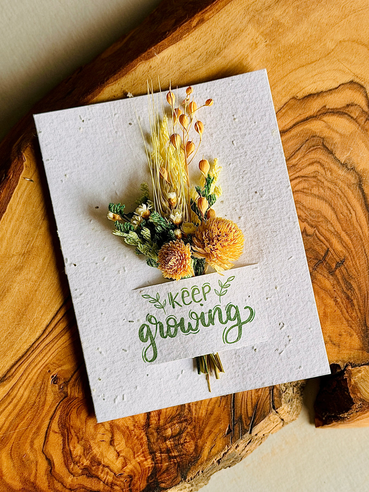 Wildflower Seed Card + Dried Flower Bouquet