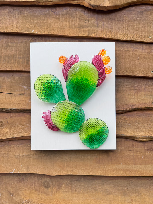 Sculpture- Prickly Pear CACTUS, wall hanging