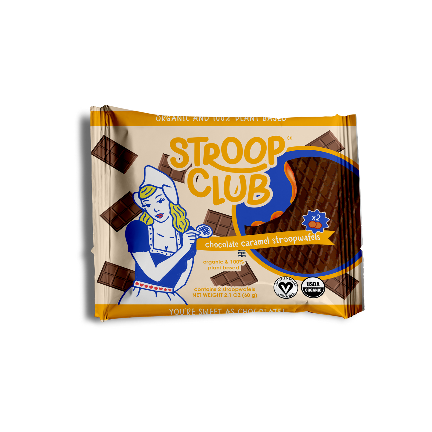 Chocolate Caramel Stroopwafel 2-pack