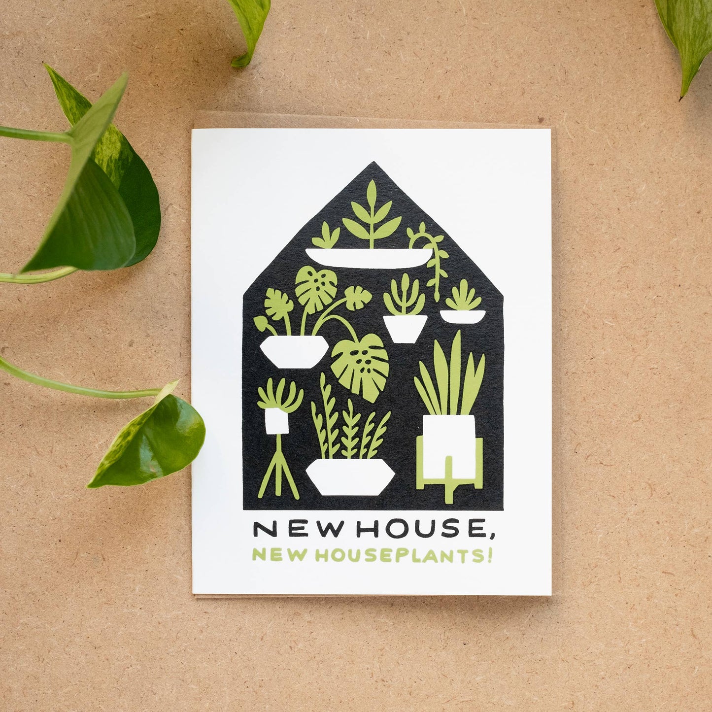Houseplants Housewarming Card