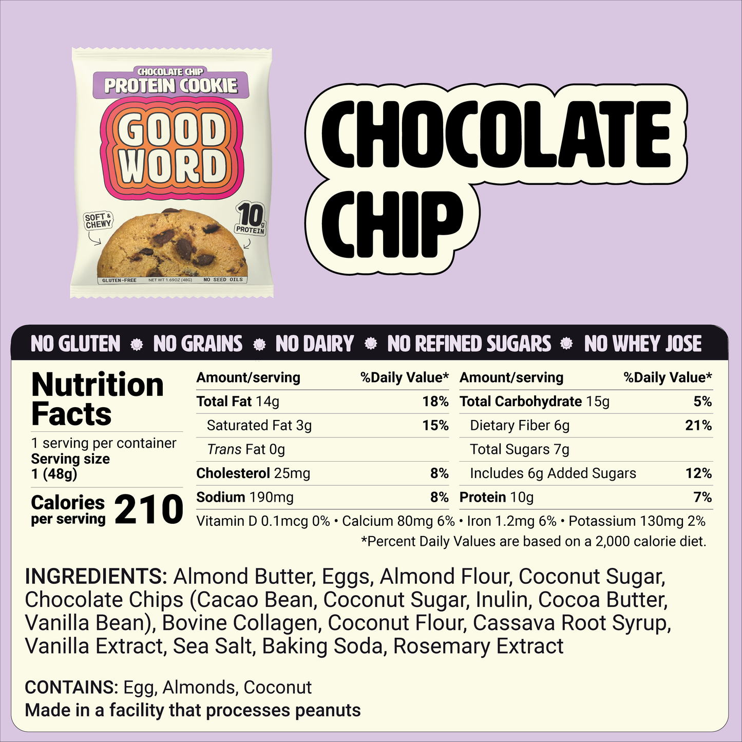 Chocolate Chip Protein Cookie