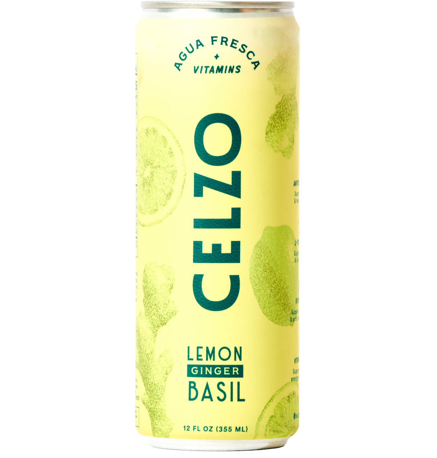 Lemon Ginger Basil - 12oz bubbly agua fresca
