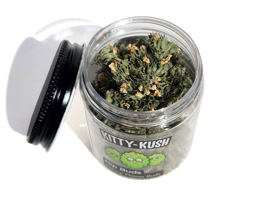 Nip Buds: Catnip Flower Buds with grinder