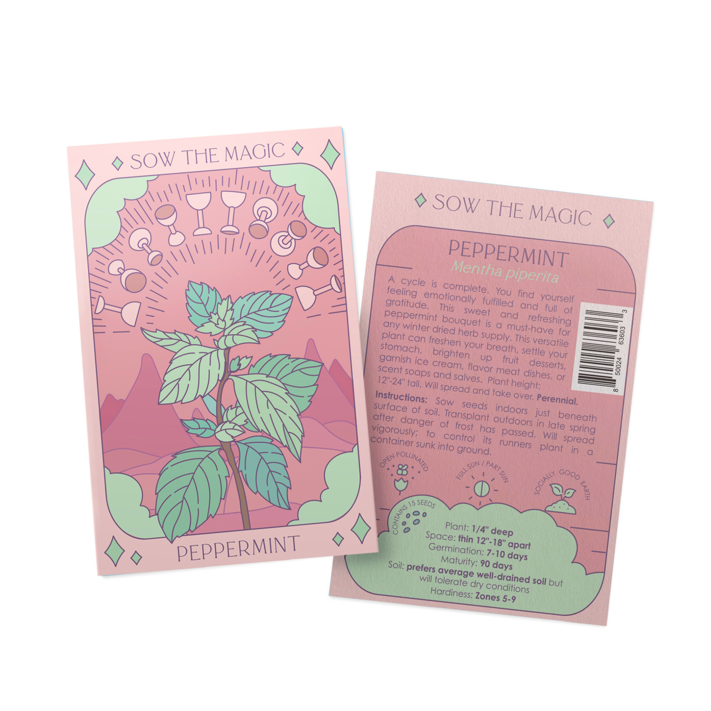 Seed Packet- Peppermint Tarot Garden + Gift