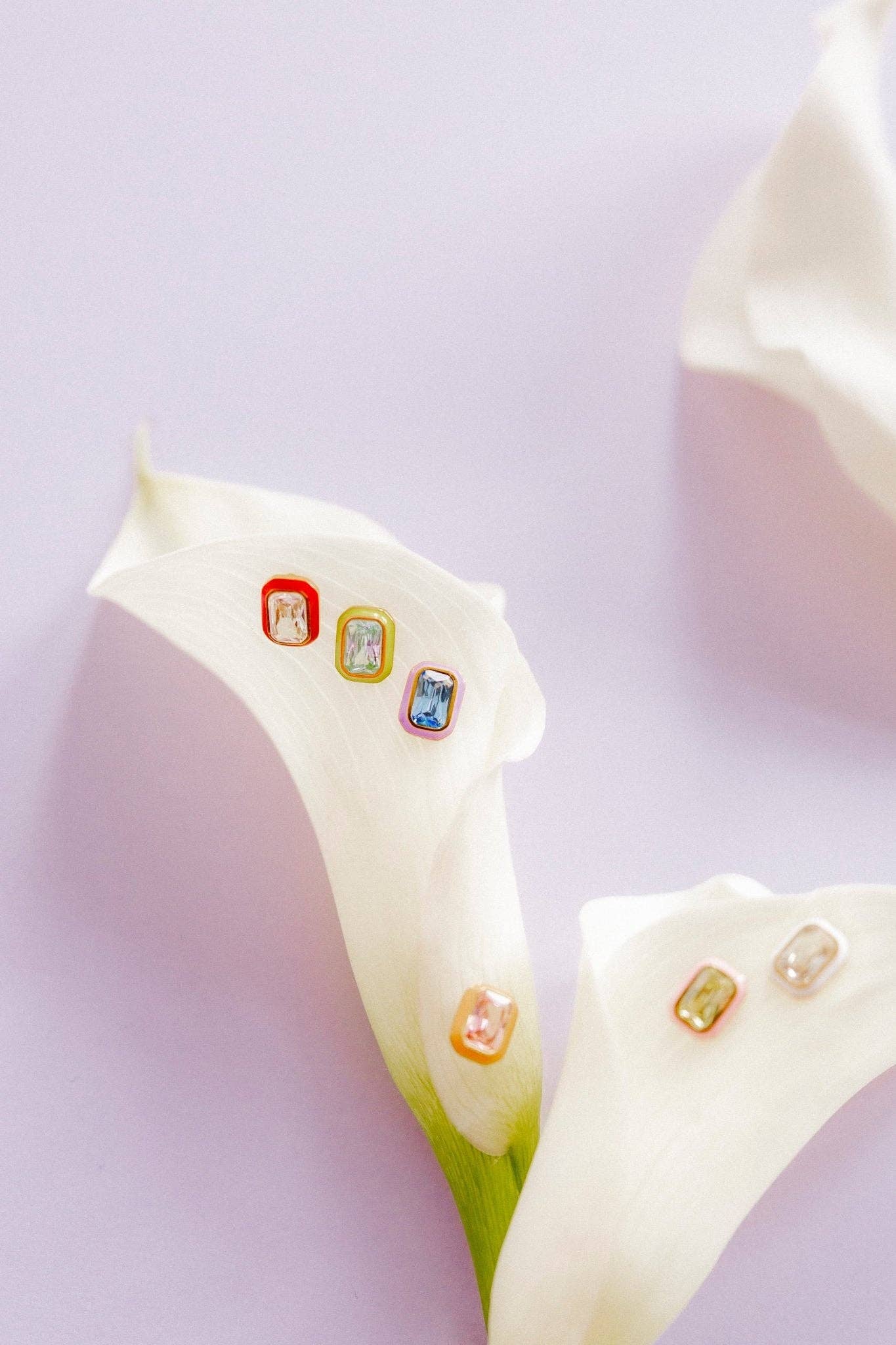 Screwback Stud Earrings - Whitney Orange Sherbet