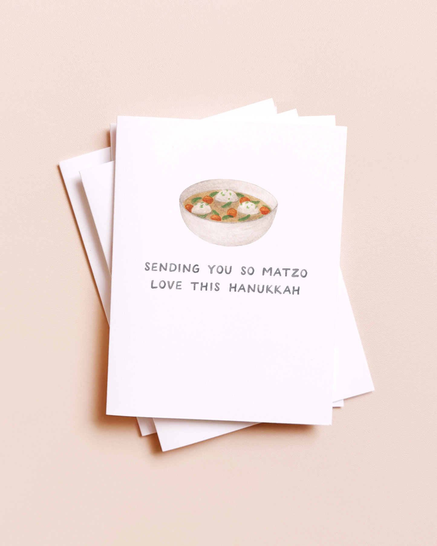 So Much Love — Matzo Ball Soup Hanukkah Card