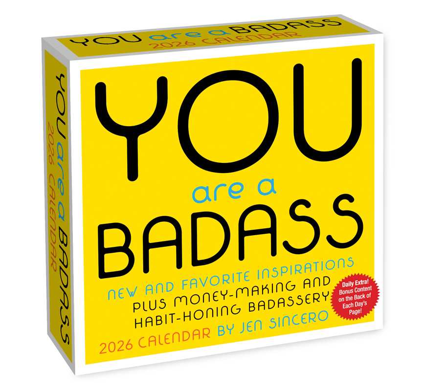 You Are a Badass 2026 Day-to-Day Calendar by Jen  Sincero