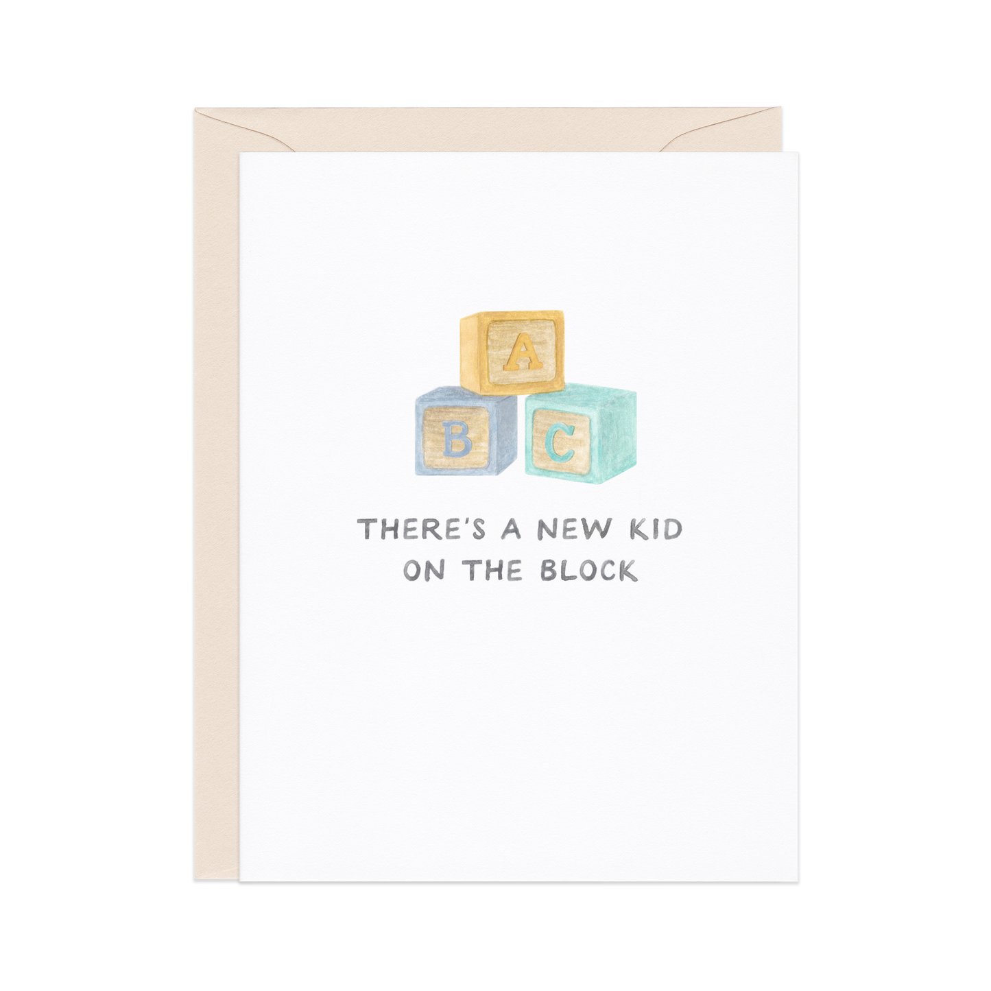 New Kid On The Block — Pop Culture Pun New Baby Card