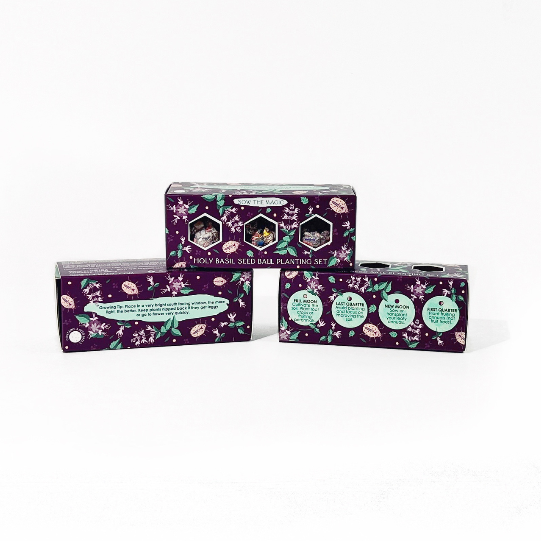 Seed Ball- Protection (Holy Basil) Mini Gift Box Set