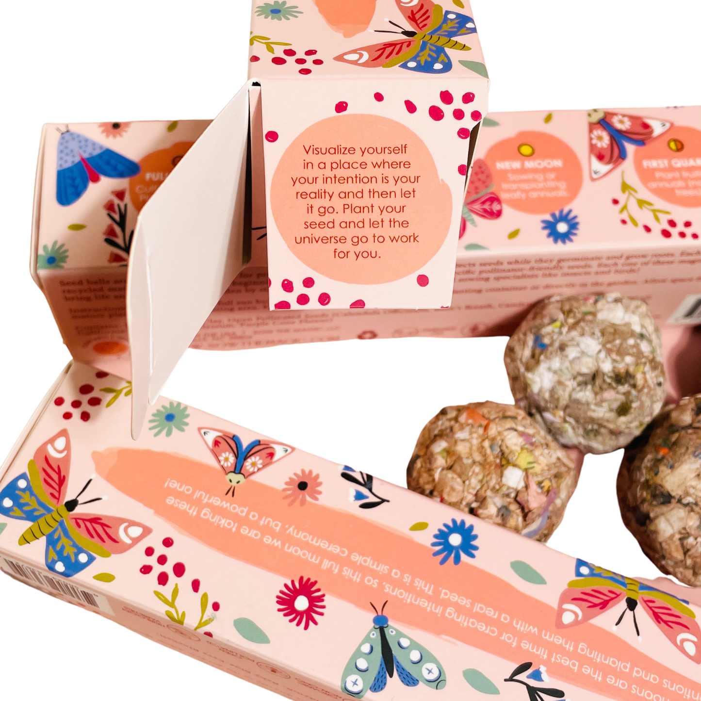 Seed Ball Set- Moon Phase Spring Pollinator